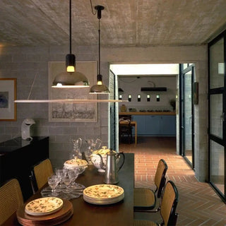 MOLID Modern Chrome Acrylic Disk Ceiling Light – view 2