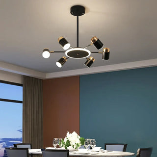 BOFAR Modern Black Adjustable Spots Industrial Style Ceiling Light – view 1
