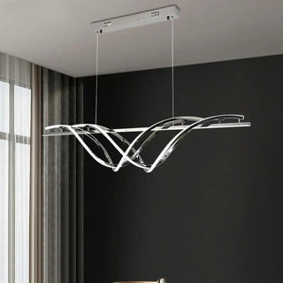 SLEDGE Modern Wavy Gilded Metal and White Ceiling Light – view 7