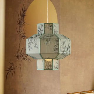 LISTRU Modern Paper Traditional Lantern-Inspired Ceiling Light – view 5