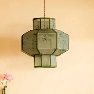 LISTRU Modern Paper Traditional Lantern-Inspired Ceiling Light – view 2