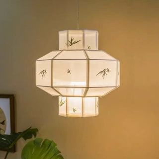LISTRU Modern Paper Traditional Lantern-Inspired Ceiling Light – view 6