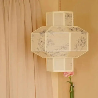 LISTRU Modern Paper Traditional Lantern-Inspired Ceiling Light – view 4