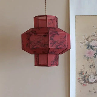 LISTRU Modern Paper Traditional Lantern-Inspired Ceiling Light – view 3