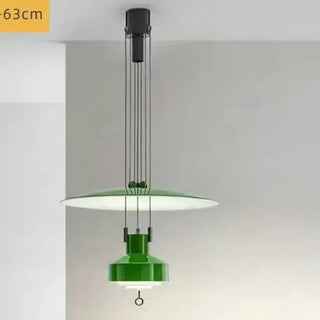 Suspension moderne rouge - Lampe diffuseur circulaire | Style scandinave
