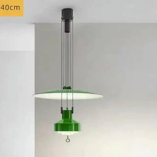 Suspension moderne rouge - Lampe diffuseur circulaire | Style scandinave