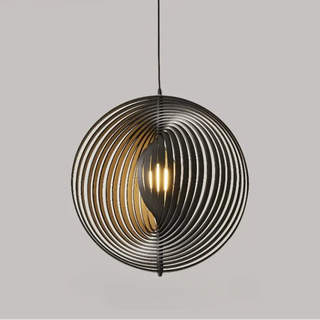DUIPORTU Modern Spherical Black Rings Ceiling Light – view 12