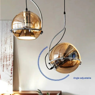 POGMIR Modern Spherical Gilded Mirror Effect Ceiling Light – view 3
