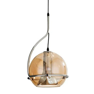 POGMIR Modern Spherical Gilded Mirror Effect Ceiling Light – view 5