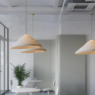 CODE Modern Spiral Conical Architectural Ceiling Light – view 1