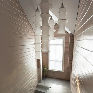 HURIE Modern Architectural Fabric Ceiling Light – view 1