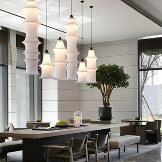 HURIE Modern Architectural Fabric Ceiling Light – view 4