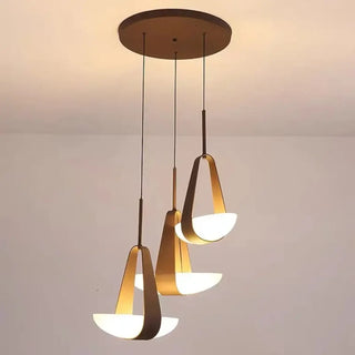 BRAPI Modern Three-Arm Black Metal Opaline Glass Ceiling Light – view 4