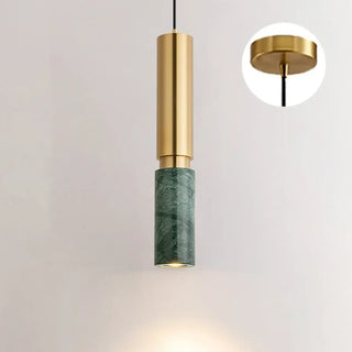 JADE Golden Tube Marble Ceiling Light – view 2