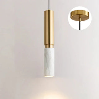 JADE Golden Tube Marble Ceiling Light – view 3