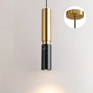 JADE Golden Tube Marble Ceiling Light – view 1