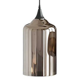 MAINAL Modern Smoked Brown Glass Three-Light Ceiling Light – view 4