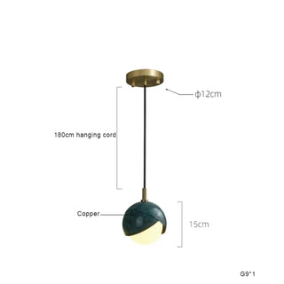 BULITE Modern Green and Gold Multi-Pendant Ceiling Light – view 8