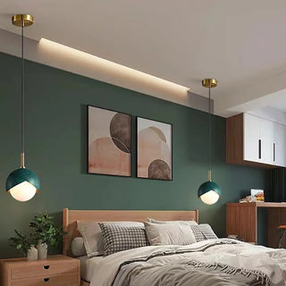 BULITE Modern Green and Gold Multi-Pendant Ceiling Light – view 1