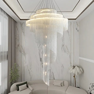 DUIRITO Monumental Cascade Crystal Gilded Chandelier – view 2