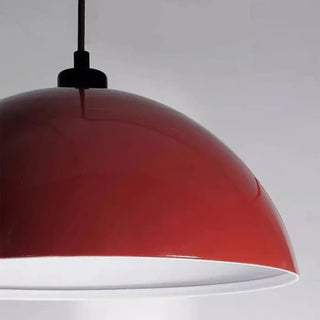Red E27 sconce top view disc 30cm acrylic metal