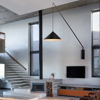 Industrial vintage black wall sconce E27 LED metal glass arm