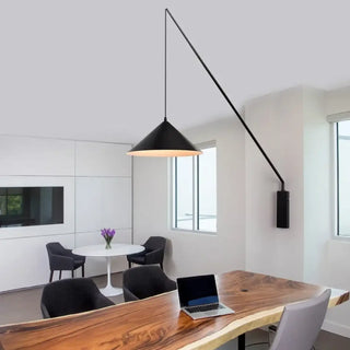 Black metal glass industrial wall sconce E27 LED warm 3000K