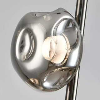Black metal glass wall sconce E27 warm 3000K ambient glow
