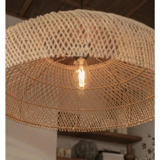 JATRE Natural Braided Japandi Wood Ceiling Light – view 2