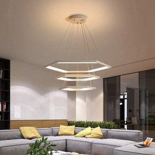 HEXAGONAL Black Designer Ceiling Light – view 2