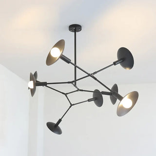 NOME Black Modern Articulated Arms Industrial Ceiling Light – view 3