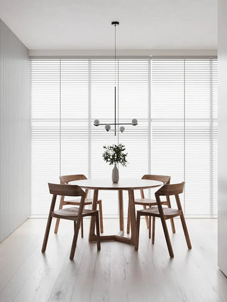 Black minimalist pendant lamp, glass globes modern dining room ceiling hanging light