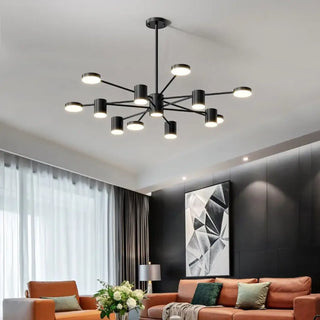 MIKI Black Nordic Multi-Arm Ceiling Light – view 3