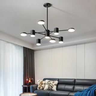 MIKI Black Nordic Multi-Arm Ceiling Light – view 2
