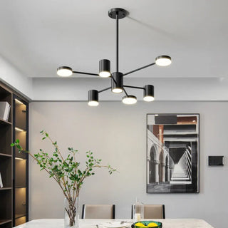 MIKI Black Nordic Multi-Arm Ceiling Light – view 1