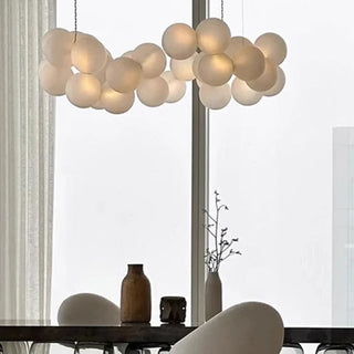 NUGE Organic Cloud White Sphere Sculptural Pendant – view 5