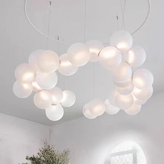NUGE Organic Cloud White Sphere Sculptural Pendant – view 3