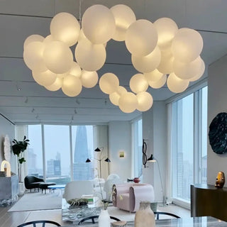 NUGE Organic Cloud White Sphere Sculptural Pendant – view 4