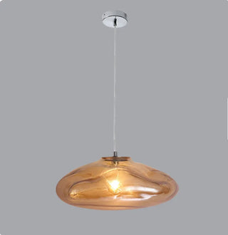 Designer cloud-shaped glass ceiling pendant lamp, modern sculptural hanging fixture