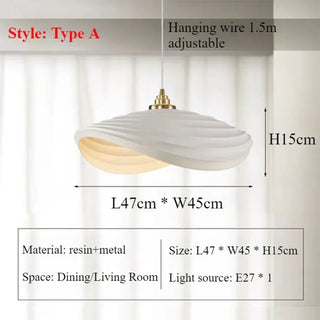 FUITROU Organic White Sculpted Living Room Ceiling Light – view 9