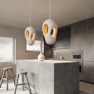 JUPLA Organic Plaster Beige Ceiling Light – view 5