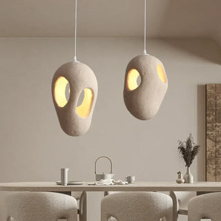 JUPLA Organic Plaster Beige Ceiling Light – view 1