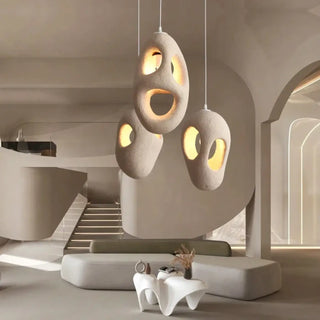 JUPLA Organic Plaster Beige Ceiling Light – view 2