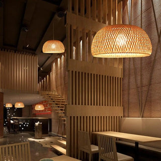 OSIER Wicker Suspension Pendant – view 2