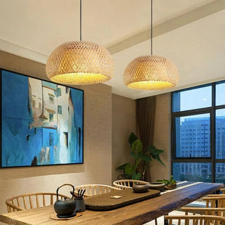 OSIER Wicker Suspension Pendant – view 3