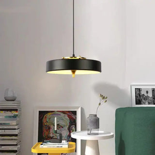 Elegant flat pendant, gold detail design, designer ceiling light for dining room