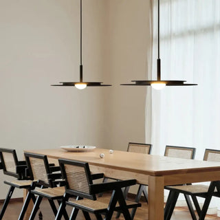 PLANOT Metal Plate Black Red Dining Ceiling Light – view 1