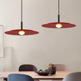 PLANOT Metal Plate Black Red Dining Ceiling Light – view 2