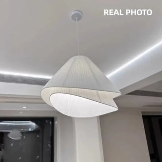 GASIPLI Pleated White Origami Ceiling Light – view 1