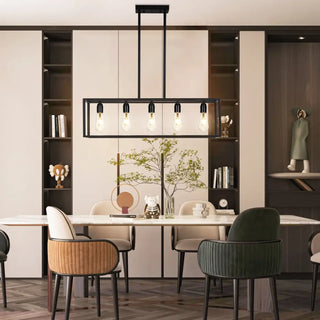 POGOLI Rectangular Black Loft LED Ceiling Light – view 4